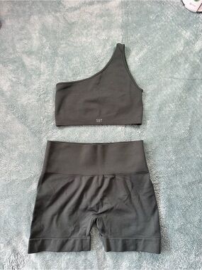 SET Active One-Shoulder Seamless Lounge Set